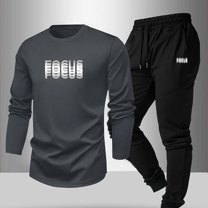 Men's Casual Comfortable Breathable Printed Loungewear Pants Set