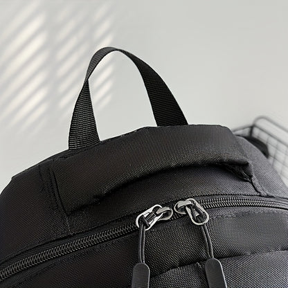 Large Capacity Laptop Backpack - Heavy-Duty Computer Backpack with Multiple Compartments, Padded Shoulder Straps & Front Zipper Pocket - Business Travel, College, Work Backpack for Men & Women - Black Backpack for Professiona