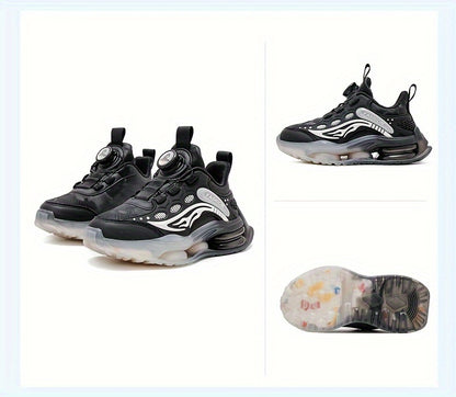 New Youngsters's Fashion Casual Sports Shoes Outdoor Running Shoes with Rotating Buttons and Soft Soles