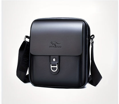Men'S Stylish Brown Crossbody Bag with Adjustable Strap - Large Capacity, Multi-Compartment Design, Perfect for Commuting, Travel, and Everyday Use, Travel Bag