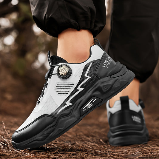 2025 Men'S Slip-Resistant Durable Fashionable Comfortable Height-Increasing Casual Skate Shoes, Low Top Round Toe Lace-Up with Fabric Inner & PVC Sole for All Seasons, Street Style Casual Footwear | Modern Look Sneakers | Dur