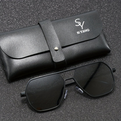 SIYANG Brand Men's Toad Classic Casual Glasses Color Changing Glasses - Day and Night Glasses - Suitable for Gift Giving with Exquisite Packaging, Eyeglass Case and Cloth