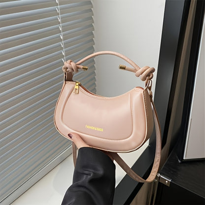 Fashion Solid Color Mini Crossbody Bag for Girls - Durable, Lightweight with Adjustable Shoulder Strap, Zipper Closure - Perfect for Daily Commute and Party Use, Ideal Gift for Friends, Family, and Special Occasions, Daily Co