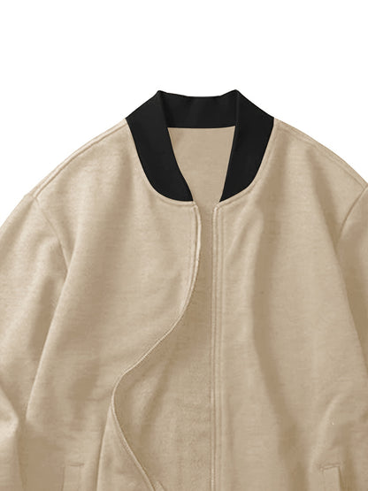 Spring and Autumn Men's Casual Sport Solid Color Suit