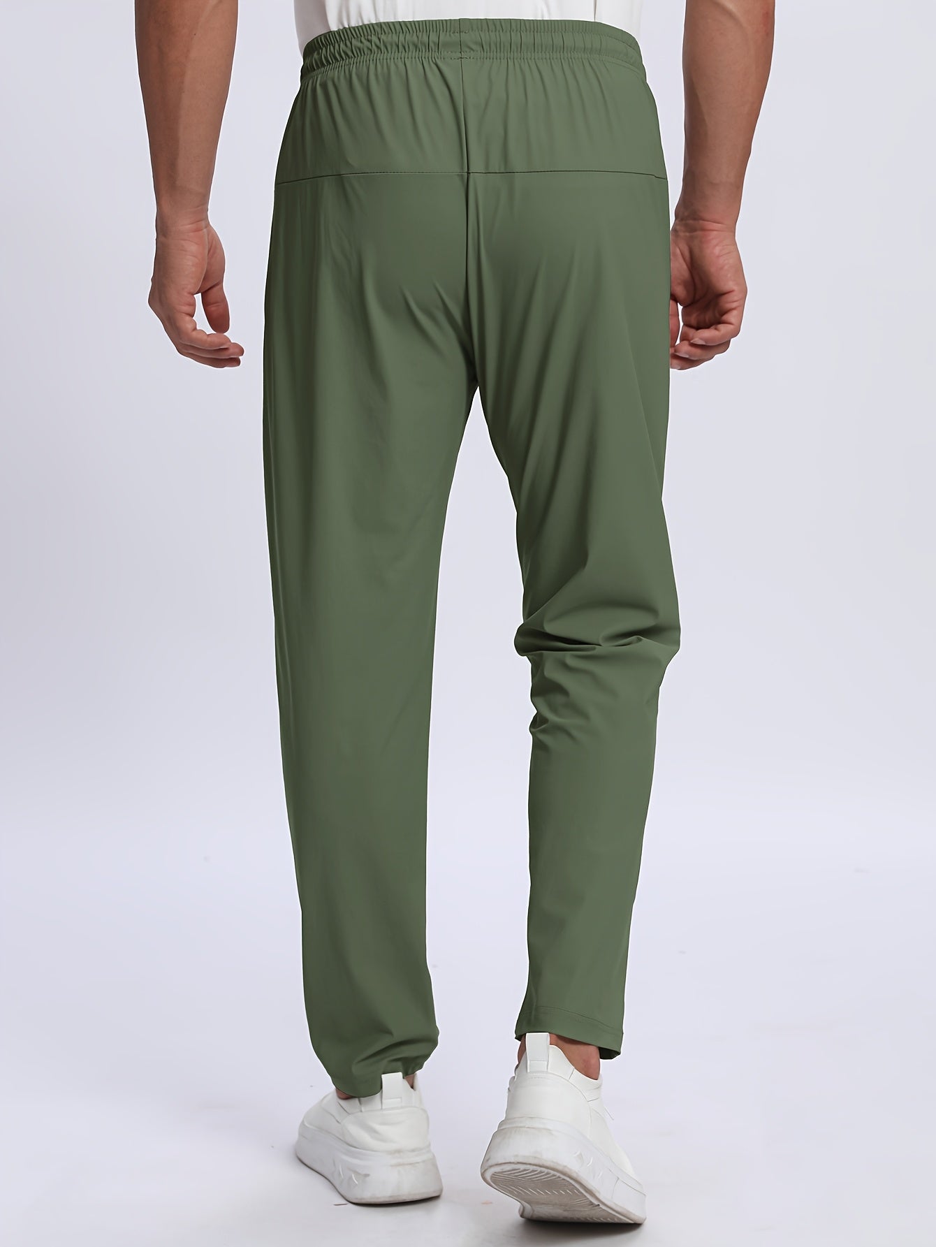 Men's sports trousers that absorb moisture and sweat, keep you dry and breathable, with pockets and drawstrings, zipper details, soft and comfortable soft-touch Men's jogging pants, lightweight and durable sports trousers, cl