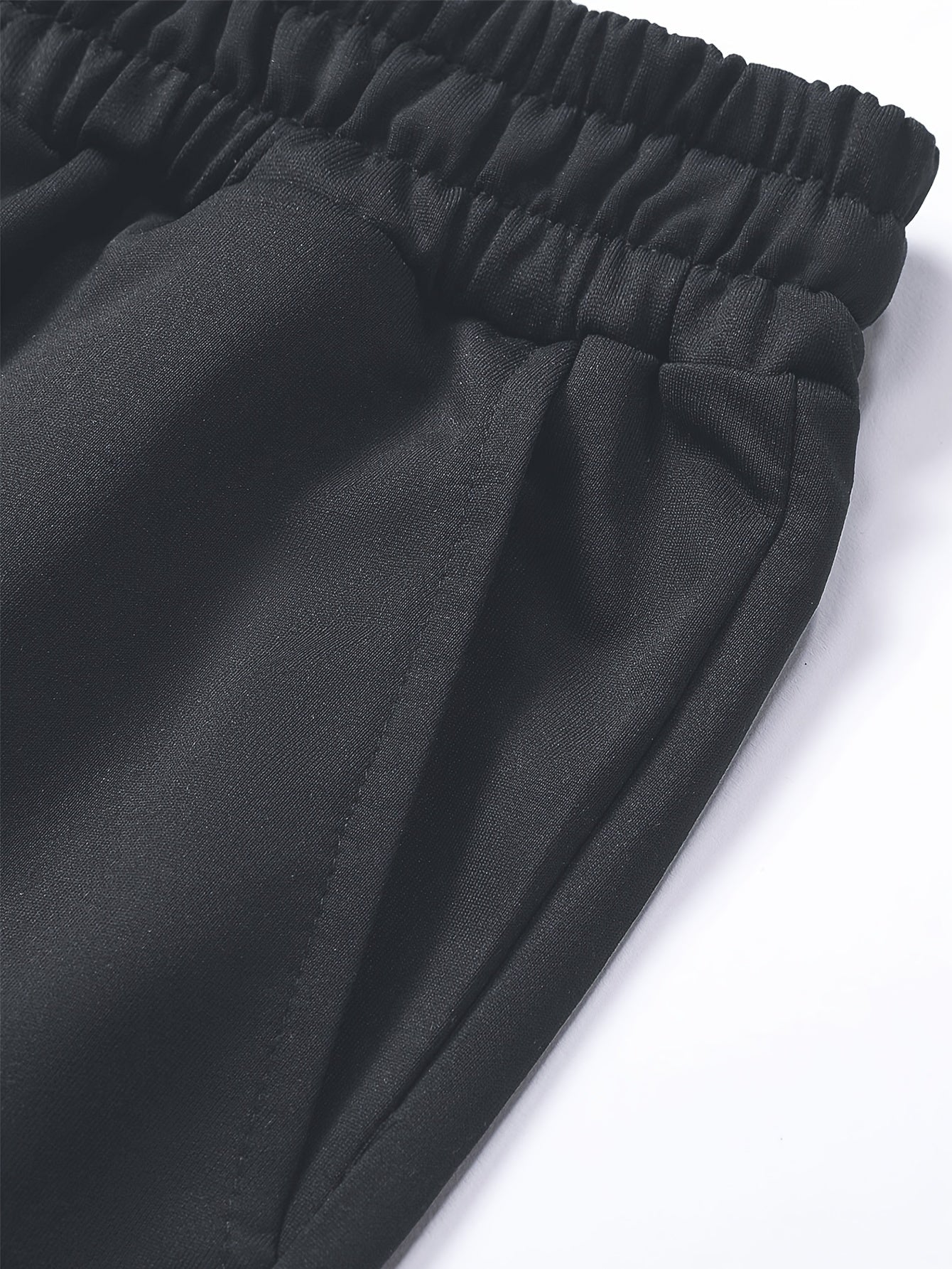 Men's Long Sleeve Hooded Sweatshirt + Threaded Sweatpants Set Spring and Autumn Solid Color Pullover Regular Long Sleeve T-shirt and Pants Belt Drawstring Casual Sports Trousers Two-piece Set