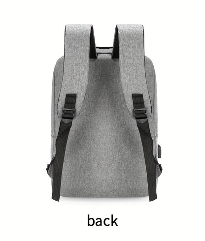 Three-Piece Set: Laptop Bag, Chest Bag, Wallet - Multi-Layer Oxford Fabric Adjustable Shoulder Backpack with Reflective Strip Design, Breathable Wide Strap Large Capacity Casual Storage Bag for Men, Suitable for Daily Commute