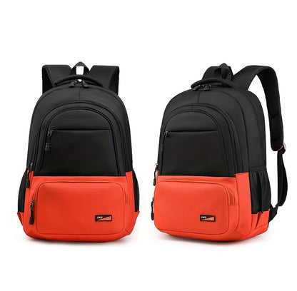 Durable Oxford Fabric Backpack - Spacious, Breathable, Adjustable Strap, Laptop Compartment, Ideal for Hiking, Camping, Travel, School & Work - High 46cm, Long 32cm, Thick 19cm, School Backpack | Adjustable Strap Backpack | D