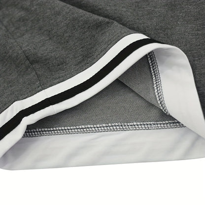 2025 New Casual Men's Set Round Neck Short Sleeve T-Shirt Summer Drawstring Shorts Solid Color Men's Suit