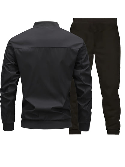 Sports Suit Men'S Spring and Autumn Casual Jacket Set with Matching Men'S Wear