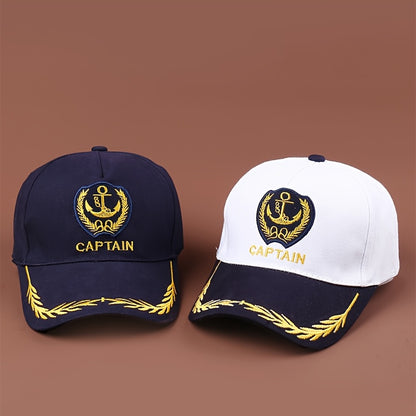 One Fashionable Casual Boat Anchor Baseball Cap Unisex Hat Adjustable Outdoor Portable Visor