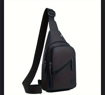 Stylish Men's Chest Bag Multifunctional Student Crossbody Bag Daily Commuting Trendy Versatile Shoulder Bag Outdoor Sports Bag Riding Small Backpack
