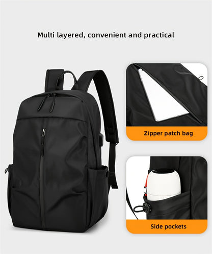 TMOOS Lightweight Large Capacity Backpack - Heavy-Duty Oxford Fabric Travel, Gym, Hiking, Laptop Backpack with Multiple Compartments, Padded Shoulder Straps - Convertible Crossbody Bag for Men, Women, Students, Professionals