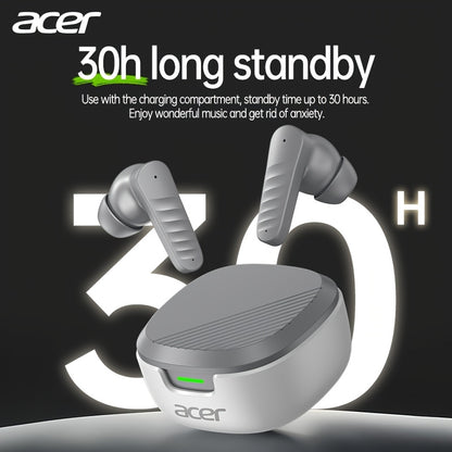30 ժամյա անլար ականջակալներ Acer OHR503 Mini Sport անլար ականջակալներ | Անլար ստերեո, երկար 30 ժամյա սպասման ռեժիմ, աղմուկի մարում, հարմարավետ կրելու համար | Համընդհանուր չափս, վերջին մոդել, հպումային կառավարում