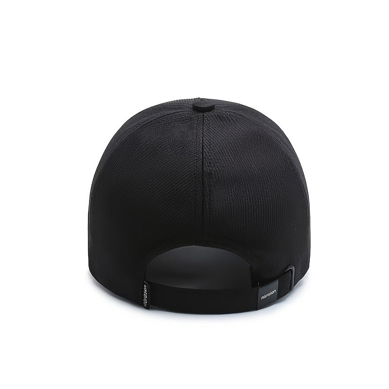 1pc Men'S Baseball Cap, Fantasy Charm Style, Adjustable, Hand Wash, Suitable for Valentine'S Day, Christmas, Spring Festival - Fashionable Versatile Peaked Cap, Suitable for Middle-Aged Peopl