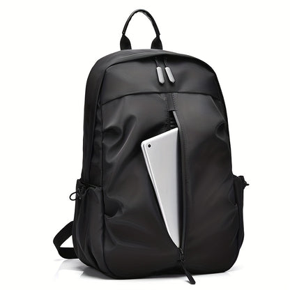 Men's Fashion Solid Color Simple Double Shoulder Backpack Lightweight Backpack Sports Travel Commuting Laptop Backpack Student Backpack