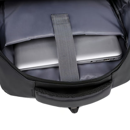 40.89cm Laptop Backpack - Durable Synthetic Leather High Quality Shockproof Multi-Compartment Sporty Design Convertible Shoulder & Top Handles for Commuting Travel School College
