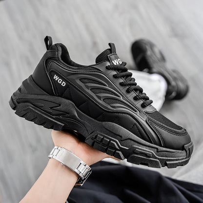 Men'S Shoes 2025 Summer Trendy Breathable Mesh Casual Sneakers Comfortable Lightweight Platform Dad Shoes Thick Sole Mesh Versatile Men'S Sports Shoes Special Offer