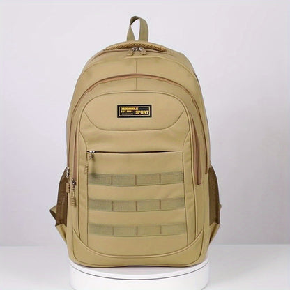 Leisure Backpack, Large Capacity Backpack, Suitable for Men and Women, Height 48cm, Length 33cm, Thickness 20cm, Can Hold 17-inch Laptop, Equipped with Adjustable Shoulder Straps, Ideal Choice for Daily Outdoor Commuting, Tra