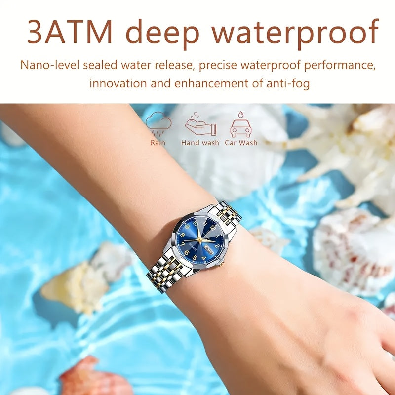 Women'S Minimalist Casual Waterproof Luminous Luxury Quartz Watch from a Top Brand.