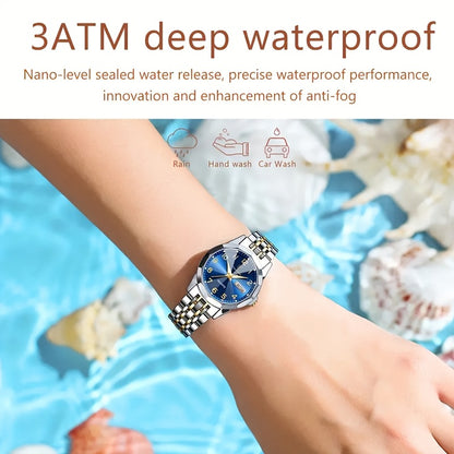 Women'S Minimalist Casual Waterproof Luminous Luxury Quartz Watch from a Top Brand.