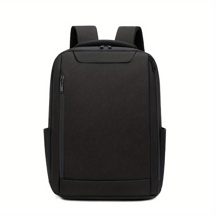 Lightweight Black Laptop Backpack - Durable, Adjustable Shoulder Straps, Zippered Compartments - Ideal for Travel & Daily Use, Laptop Bag