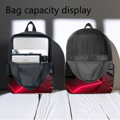 3pcs Gamer Large Capacity Lightweight Nylon Daypack with Lunch Bag & Pencil Case, Perfect for, Travel, or Daily Commute, Great Birthday or Holiday Gift, Backpack for Travel