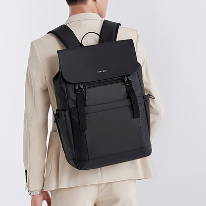 Business Travel Backpack | Men'S Stylish Black & Gray-Green Large-Capacity Backpack with Dry Wet Separation | Perfect for Business Trips, Gym, Swim & Short Stays | Durable Commuter Backpack for Work, School, and Travel | 60-I