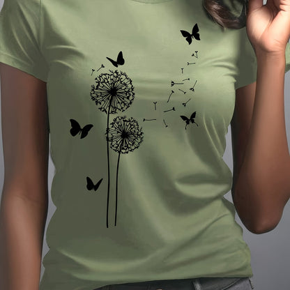 Women's Elegant Fashion Print T-Shirt