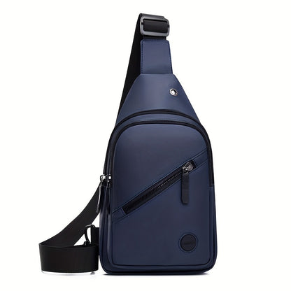 Stylish Men's Chest Bag Multifunctional Student Crossbody Bag Daily Commuting Trendy Versatile Shoulder Bag Outdoor Sports Bag Riding Small Backpack