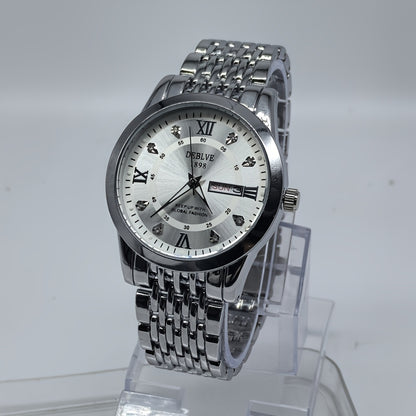 An Ideal Choice For A Birthday Gift, Holiday Gift, Or Gift For A Brand Luxury Night Light Sports Leisure Travel Business Electronic Movement Automatic Commercial Watch, With A New Stainless Steel Strap Men's Quartz Watch Date