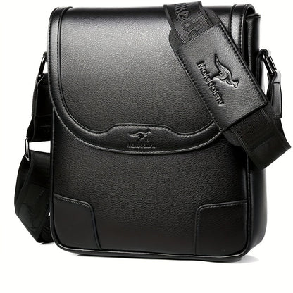 Men'S Fashion Crossbody Messenger Bag, Casual Shoulder Bag, Large Capacity Business Travel Satchel, Trendy Vertical Backpack