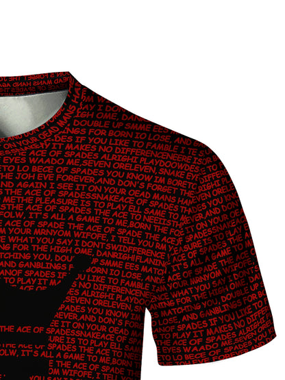 Lucky T-Shirt Men's Classic Geometric Long Sleeve T-Shirt - Tear-resistant, high-stretch, knitted fabric - Suitable for sports, training, yoga, running, hiking and casual wear