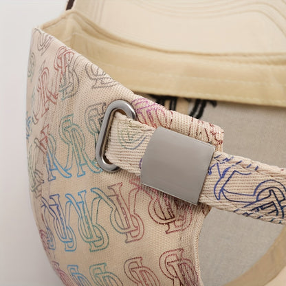 Men's Funky Embroidery Baseball Cap, Seasonable Casual Stylish High-End Baseball Cap With Adjustable Strap For Men And Women