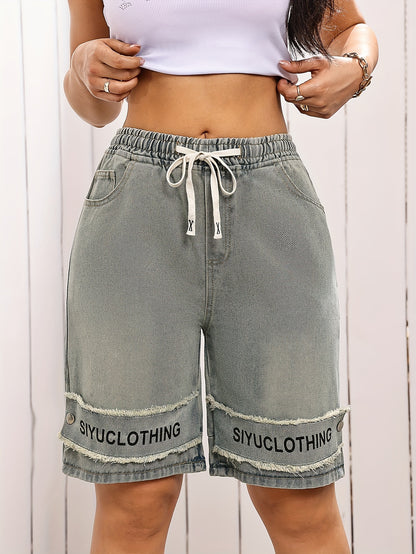 Summer New American Shorts with and Trendy Print Design High Waist Shorts 18283