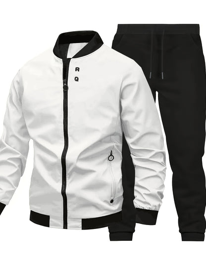 Sports Suit Men'S Spring and Autumn Casual Jacket Set with Matching Men'S Wear