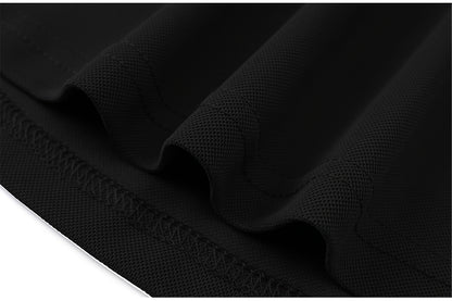 Men's Slim-Fit Casual & Joggers Set - Breathable Polyester, Short Sleeve, Summer Outdoor Wear