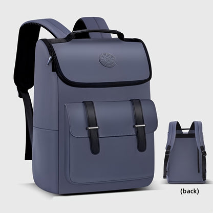Men'S Large Capacity Laptop Backpack - Soft Shell, Durable & Easy to Clean, Multi-Functional Casual Business Travel Bag with Zipper Closure, Hand Washable, Commute Essentials | Casual Style | Zippered Closure