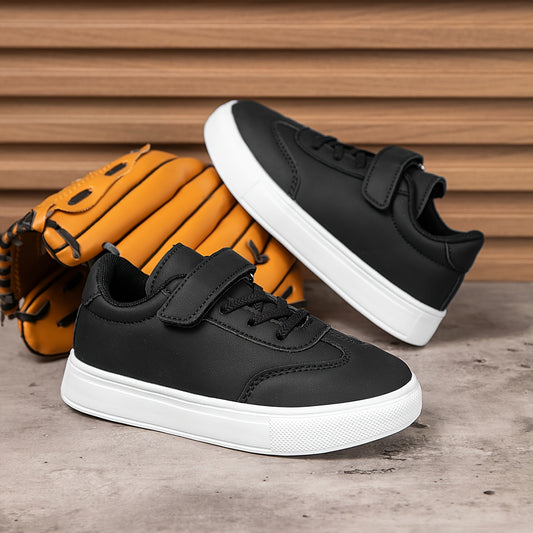 Youngsters' Comfortable Low-Top Casual Sneakers with Easy Closure, Durable & Non-Slip, Unisex Outdoor Play Shoes, Stylish and Comfortable Choice for School and Daily Outings, Perfect for Hiking and Skateboarding