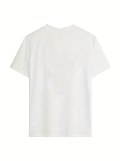 Circle Chic Butterfly Print T-Shirt - Exquisite Design, Casual Round Neck Top - Breathable and Lightweight, Perfect for Spring/Summer Wardrobe