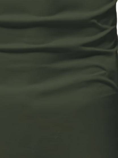 Casual Stretch Men's Solid Color Zipper Lapel Golf Shirt, Male Summer Streetwear