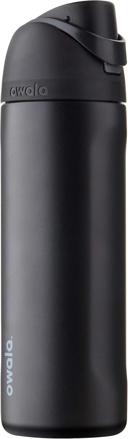 Owala Freesip Insulated Stainless Steel Water Bottle with Straw for Sports, Travel, and School Bpa-Free Sports Water Bottle, 24 Oz, Denim