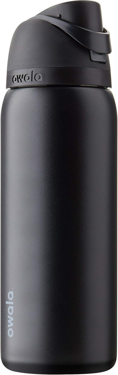 Owala Freesip Insulated Stainless Steel Water Bottle with Straw for Sports, Travel, and School Bpa-Free Sports Water Bottle, 24 Oz, Denim