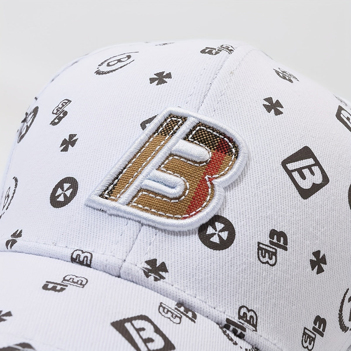 Embroidered Letter B Spring Autumn Casual Duckbill Cap Unisex Baseball Hat New Fashion Lightweight Adjustable Hat
