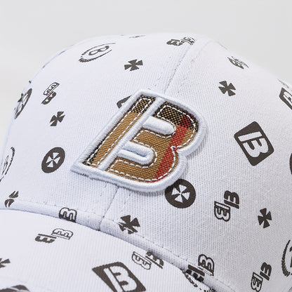 Embroidered Letter B Spring Autumn Casual Duckbill Cap Unisex Baseball Hat New Fashion Lightweight Adjustable Hat
