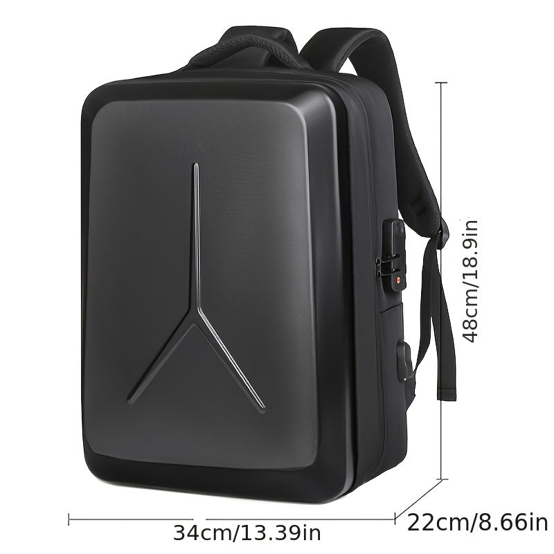 Business Backpack New Style High-grade Three-dimensional Hard Shell Men's Backpack Multi-function Large-capacity Computer Bag Leisure Anti-theft Commuter Backpack