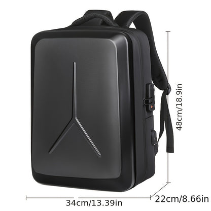 Business Backpack New Style High-grade Three-dimensional Hard Shell Men's Backpack Multi-function Large-capacity Computer Bag Leisure Anti-theft Commuter Backpack