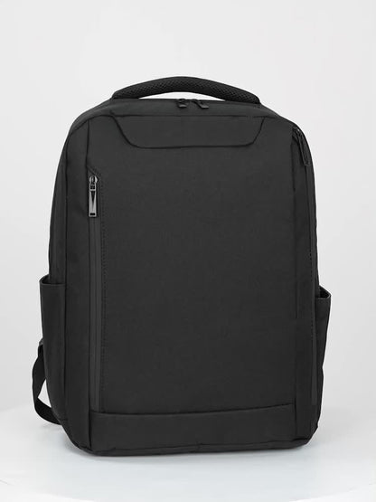 Lightweight Black Laptop Backpack - Durable, Adjustable Shoulder Straps, Zippered Compartments - Ideal for Travel & Daily Use, Laptop Bag