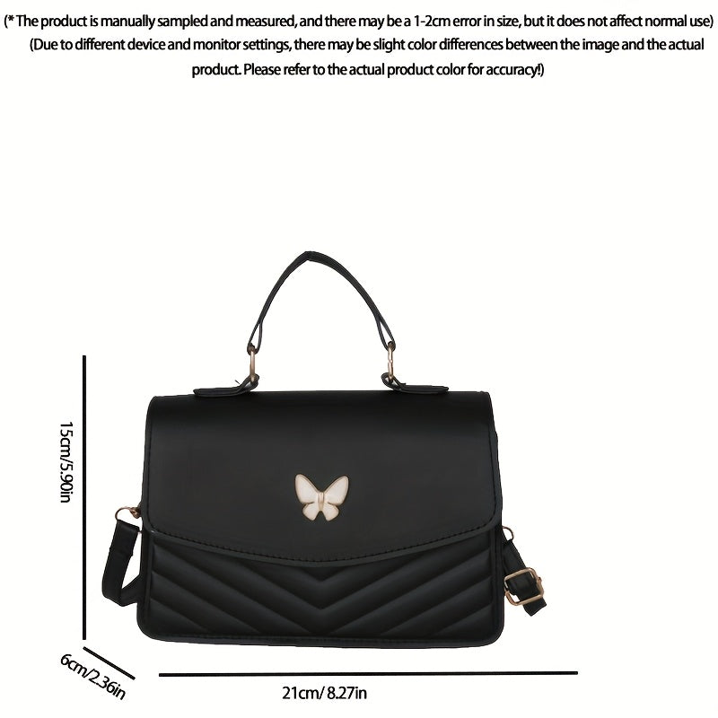 [Women's Shoulder Bag] 1pc Simple Fashion Crossbody Bag New Women's Bag Solid Color Shoulder Bag Minority Style Handbag Suitable for Daily Wear