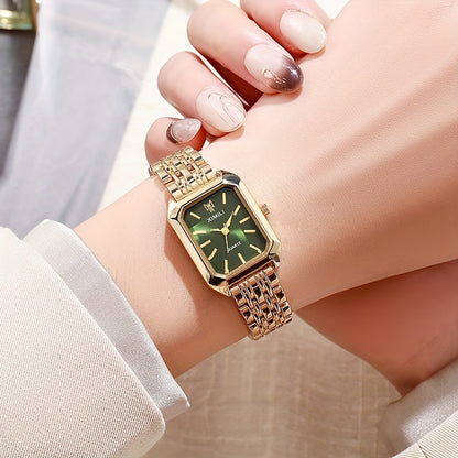 New Foreign Trade Women's Watch - Fashionable Simple Square Quartz Wristwatch for Female Students